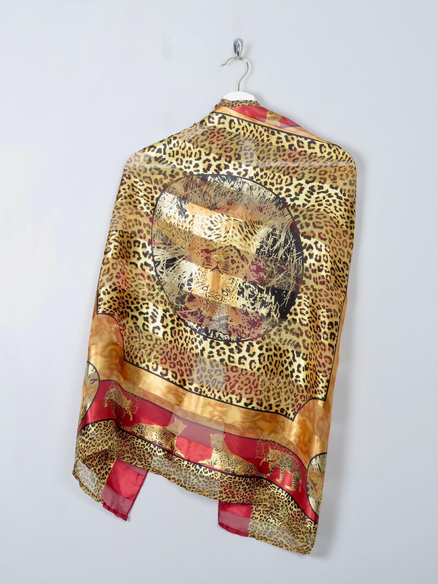 Women's Vintage Leopard Scarf - The Harlequin