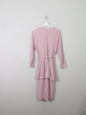 Vintage Pink 1980s Dress S/M - The Harlequin