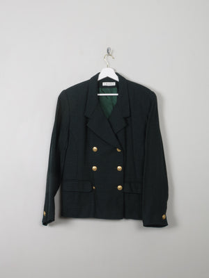 Women's Vintage Green Chaus Tweed Jacket L/XL - The Harlequin