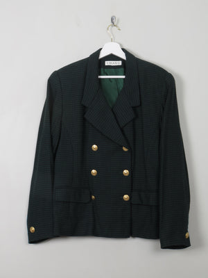 Women's Vintage Green Chaus Tweed Jacket L/XL - The Harlequin