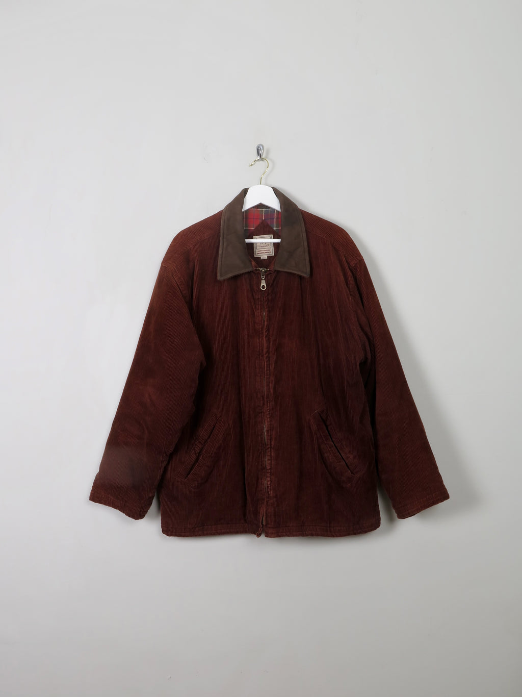 Men's Vintage Rust Corduroy Chore Jacket L - The Harlequin