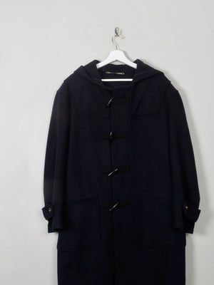 Men's Vintage Wool Rikson Navy Duffle Coat L - The Harlequin