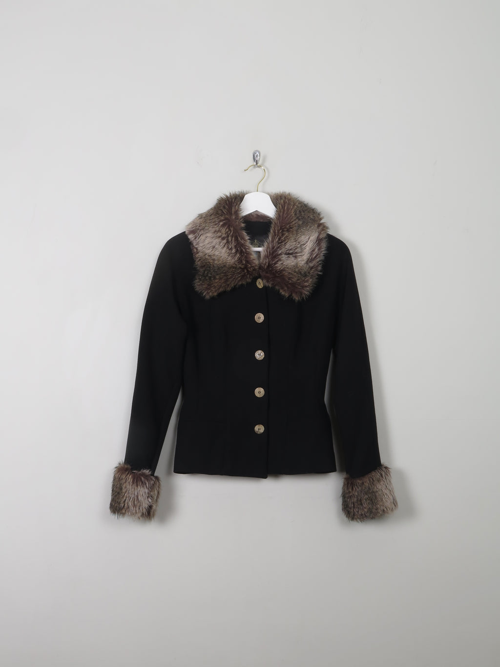 Women's Vintage Plein Sud Wool Jacket With Trims XS