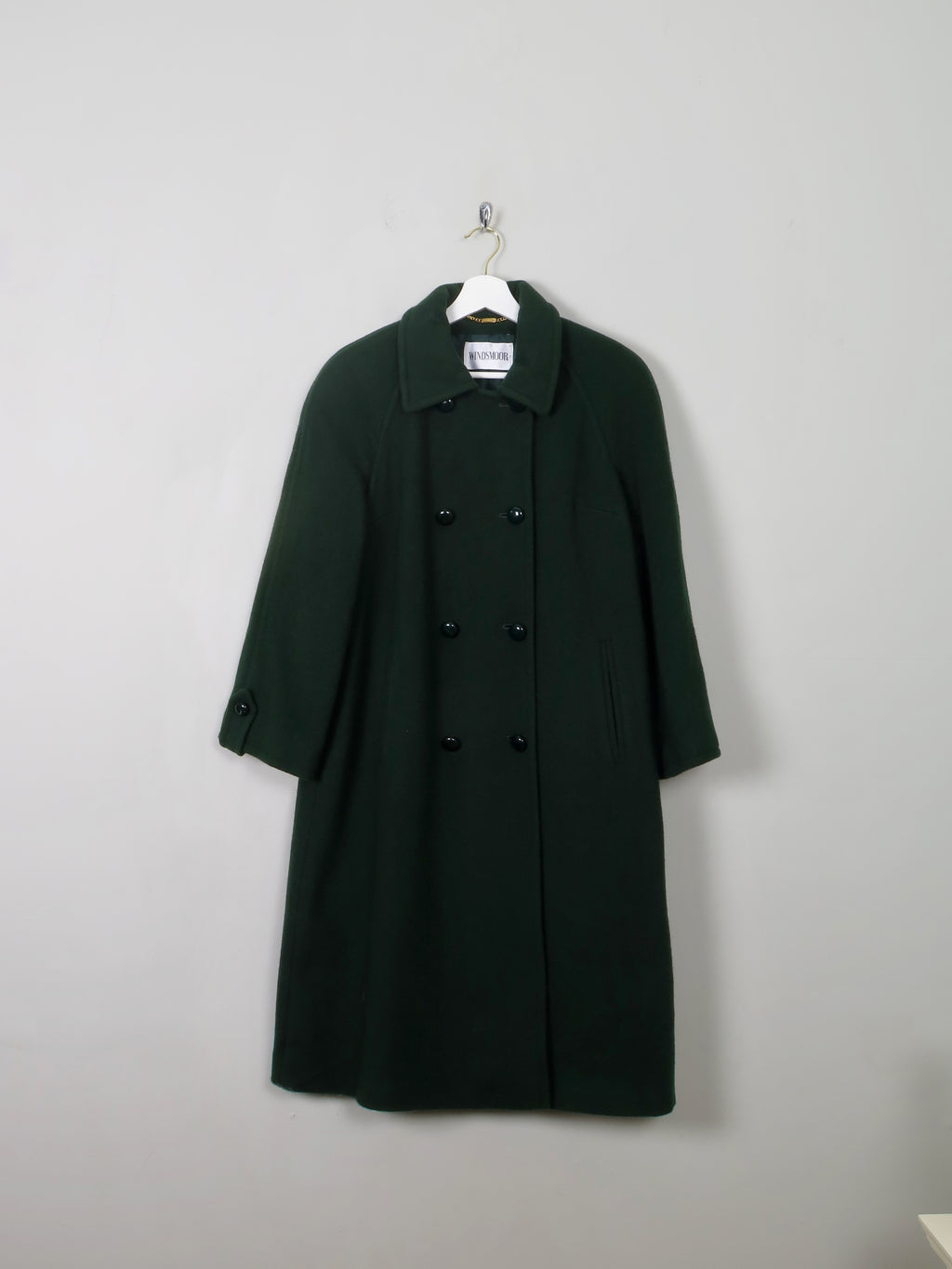 Women's Green Wool Vintage Coat Windsmoor M/L