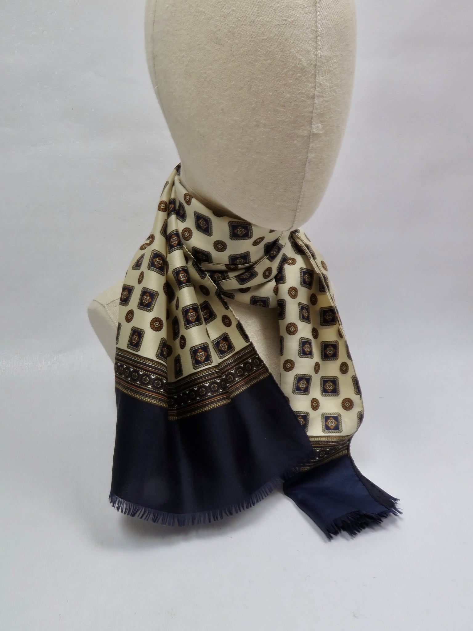 Men's Vintage Scarf Cravat - The Harlequin