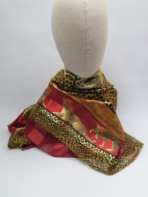 Women's Vintage Leopard Scarf - The Harlequin