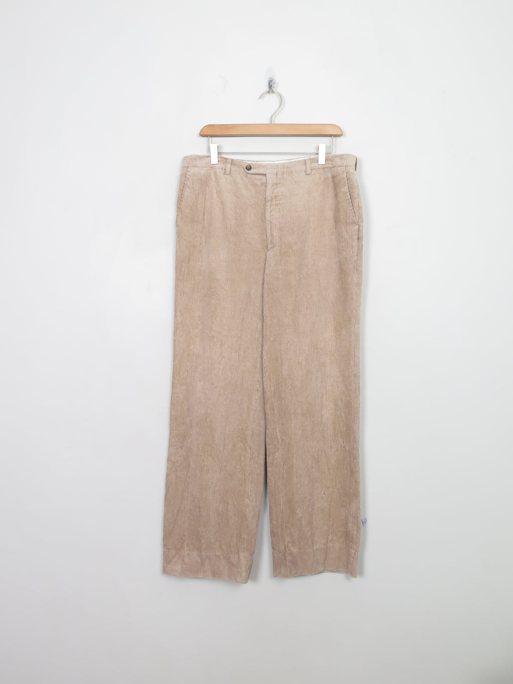 Men's Vintage 70s Levis Beige Cord Trousers 32"/31 "
