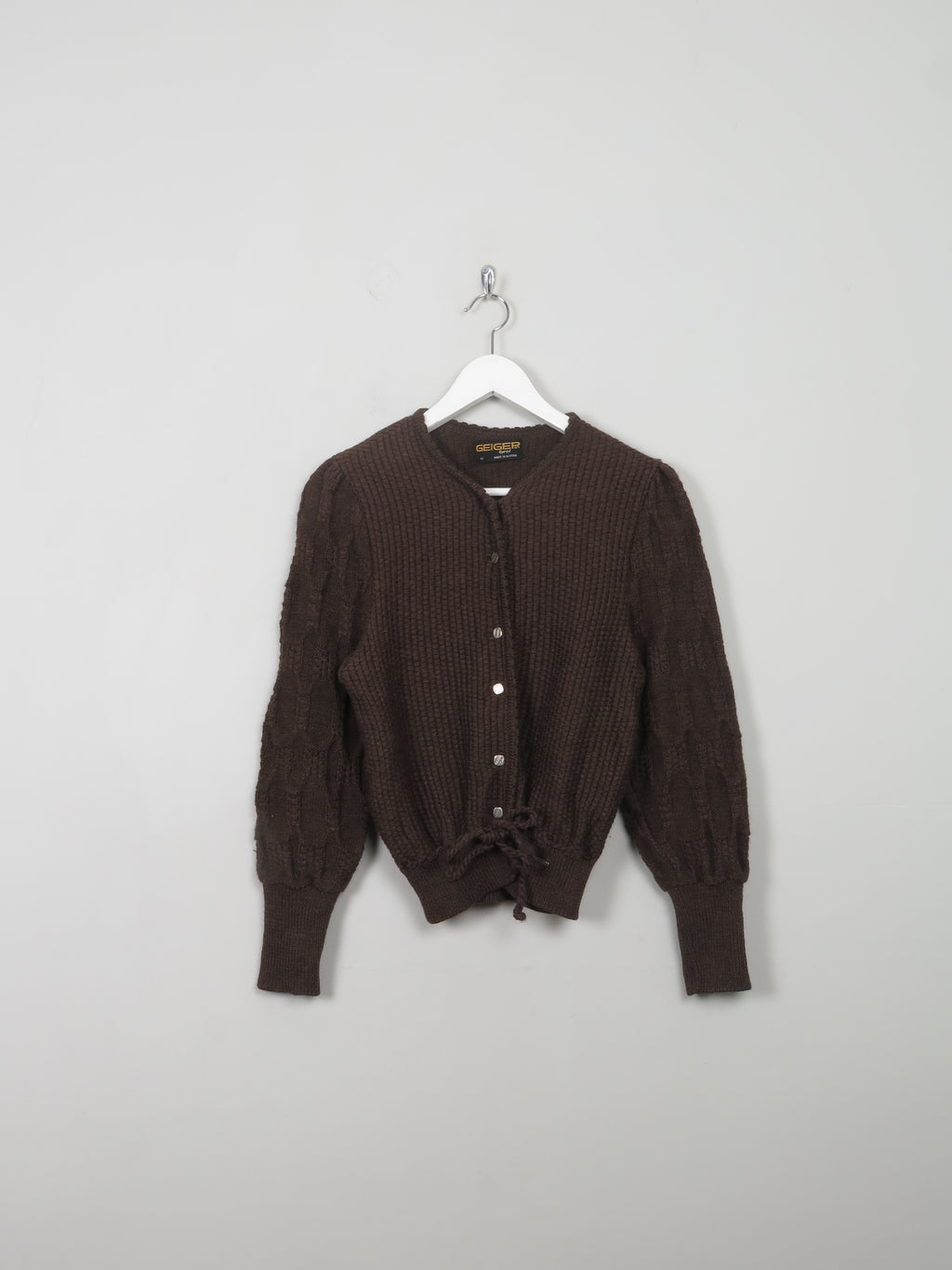 Women's Vintage Brown Austrian Cardigan X/S