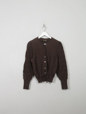 Women's Vintage Brown Austrian Cardigan X/S