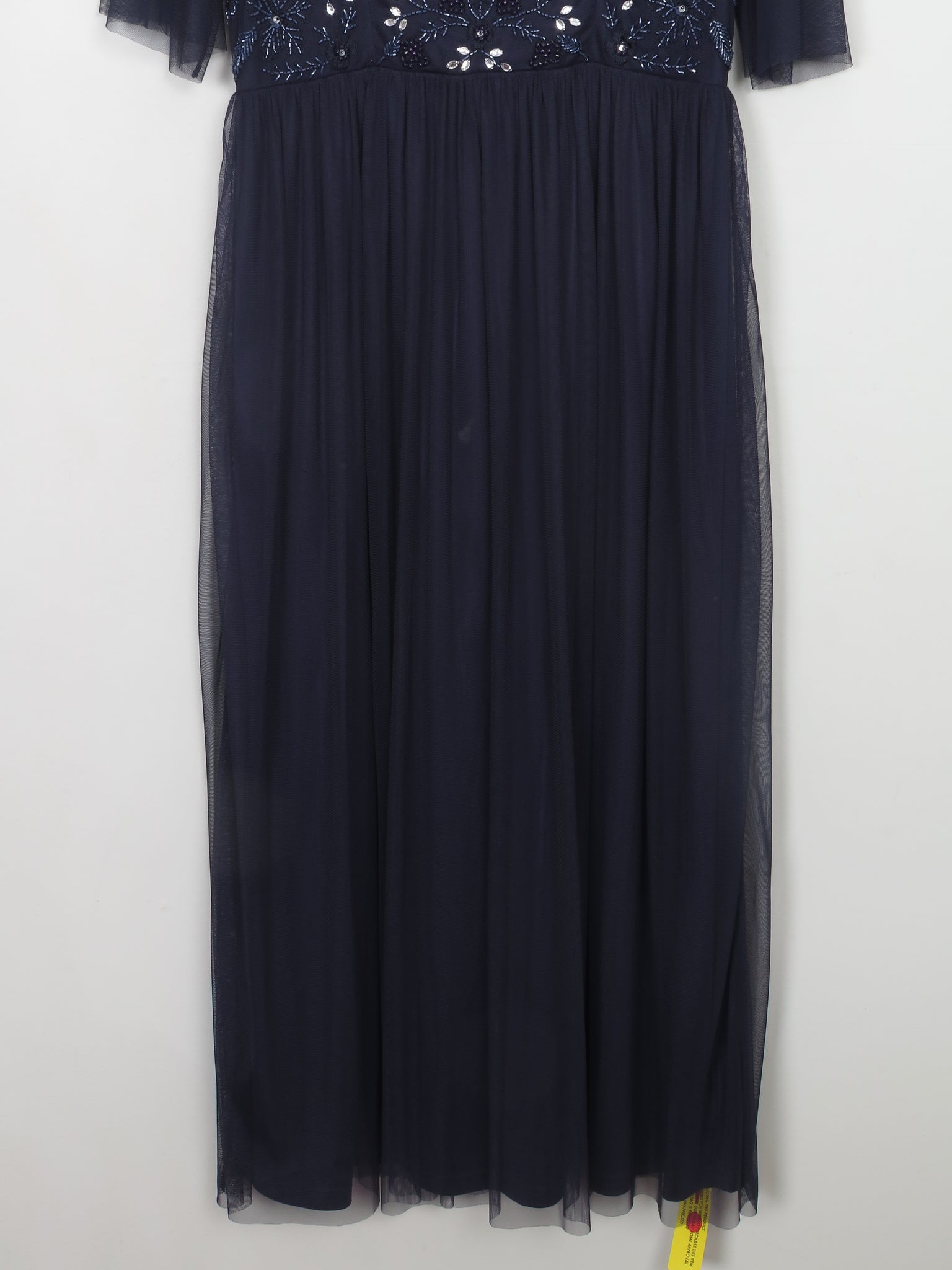 Navy Beaded Vintage Style Dress 10