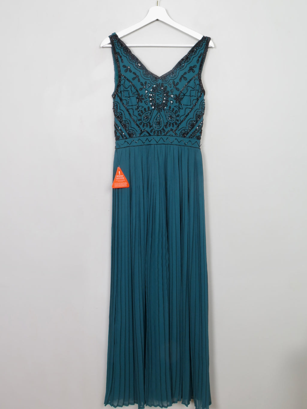 Vintage Green Evening Party Dress With Beadwork 10