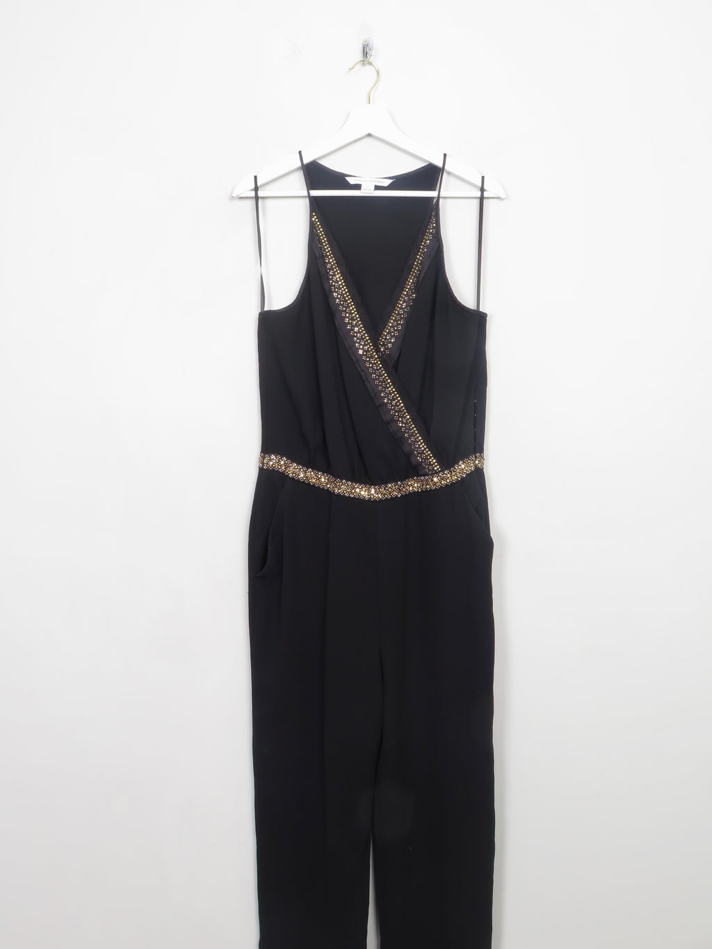 Diane Von Furstenberg  Black Jumpsuit 12