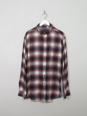 Men's Vintage Style Flannel Shirt L