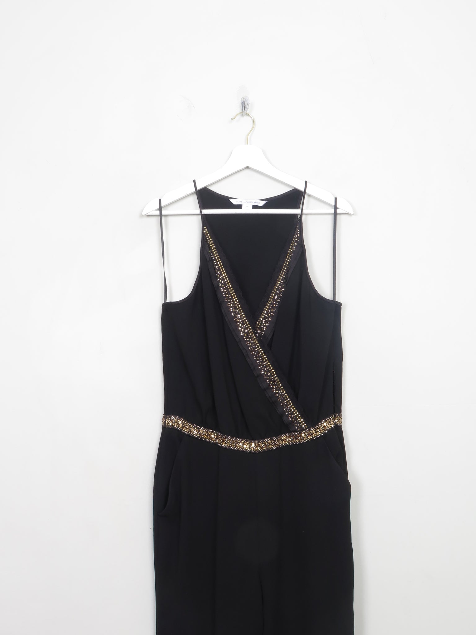 Diane Von Furstenberg  Black Jumpsuit 12
