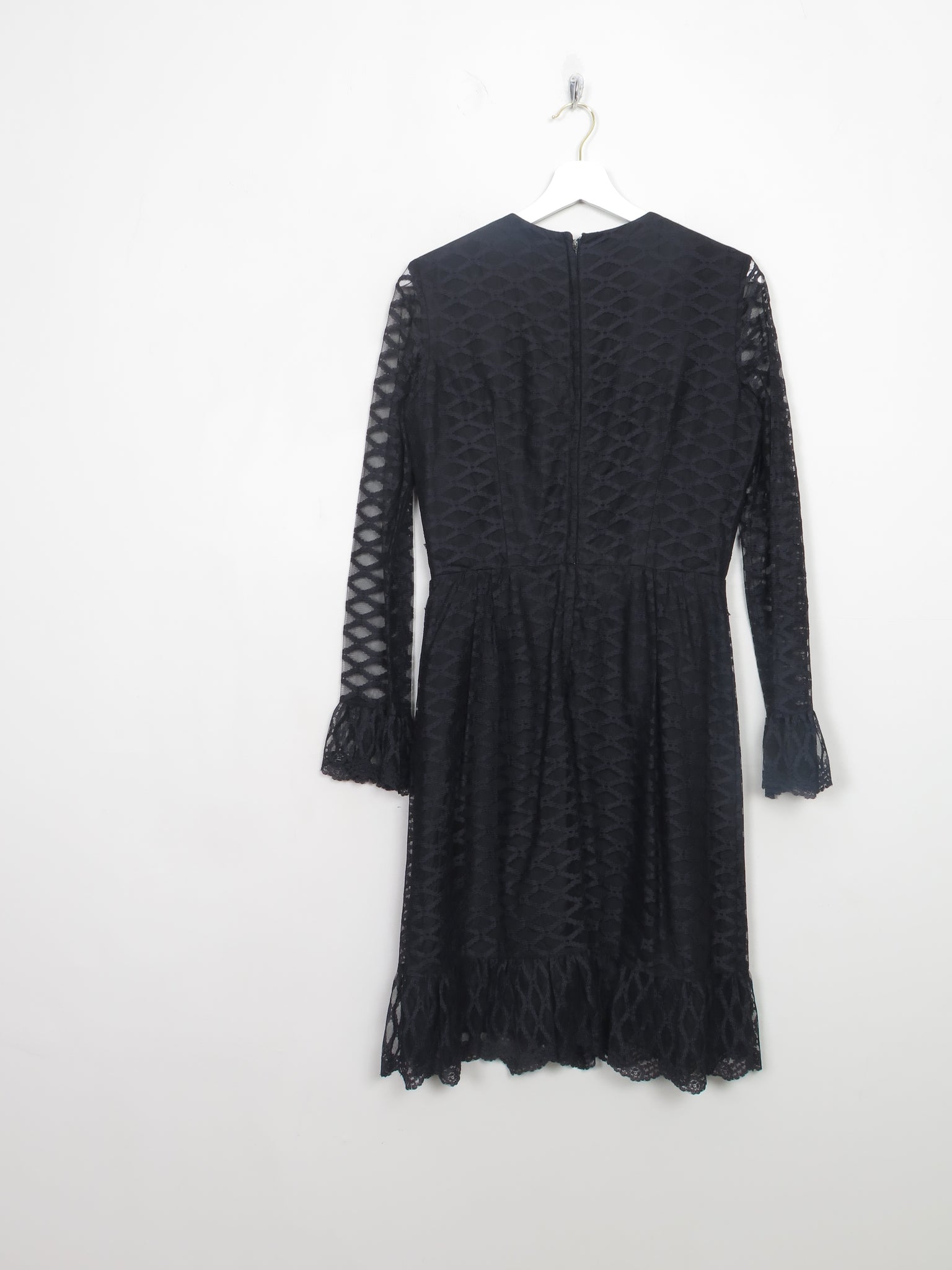 Vintage Black Lace Dress S