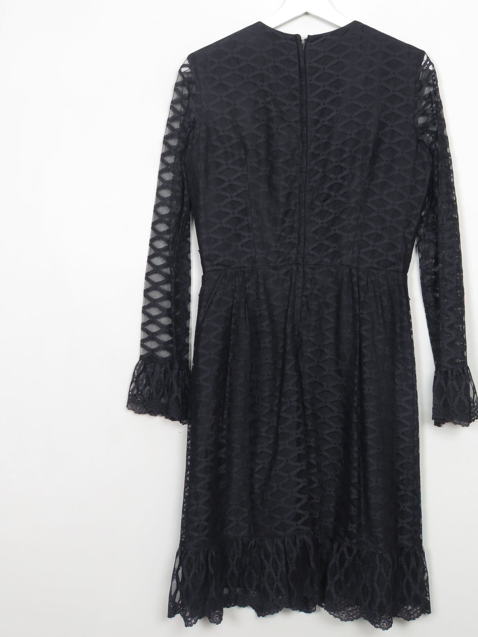 Vintage Black Lace Dress S