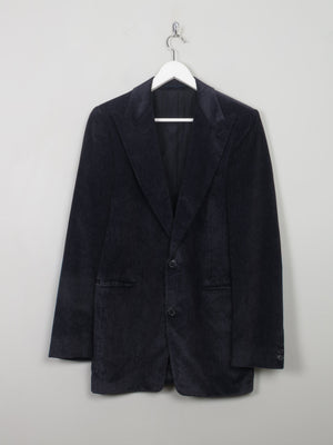 Men's Vintage Navy Velvet Jacket 38"