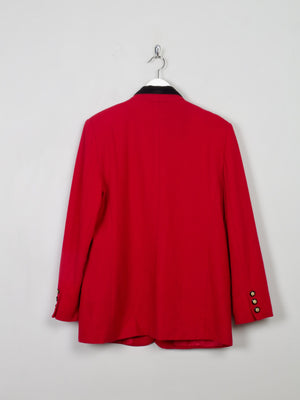 Women’s Red Vintage Blazer With Badge M