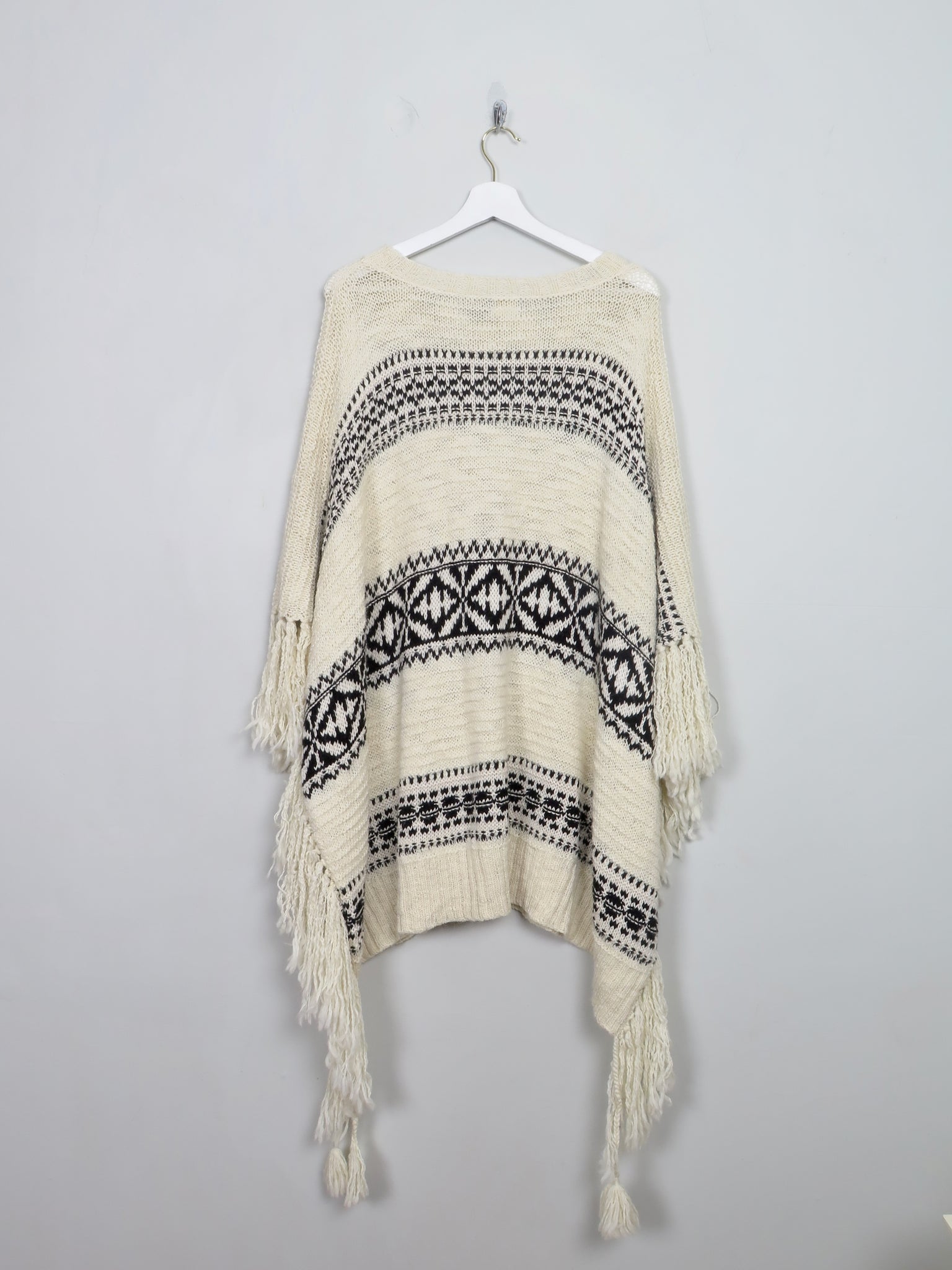 Vintage Womens Raplh Lauren Polo Knitted Poncho New S/M