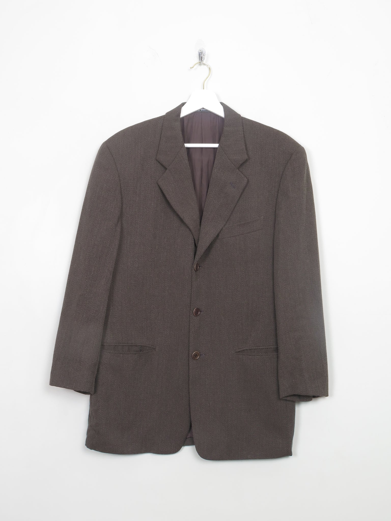 Men's Viintage 80s Brown Suit 38" Jacket & Trousers 30"W