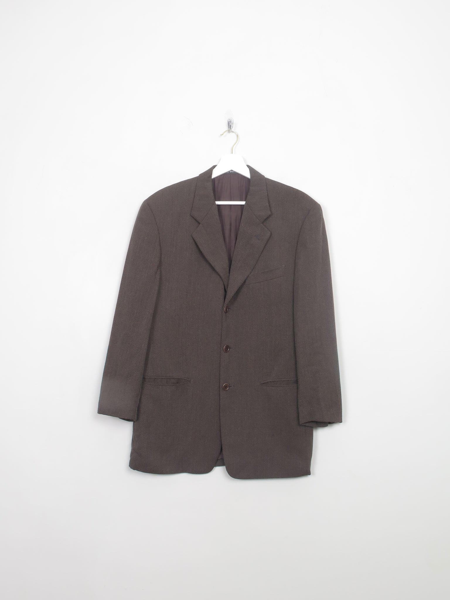 Men's Viintage 80s Brown Suit 38" Jacket & Trousers 30"W