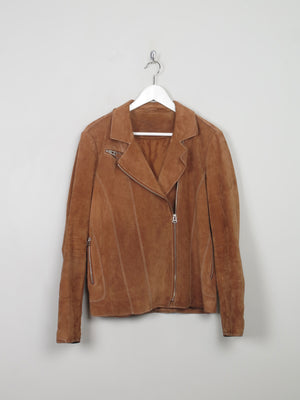 Women's Vintage Tan Suede Jacket 12/14