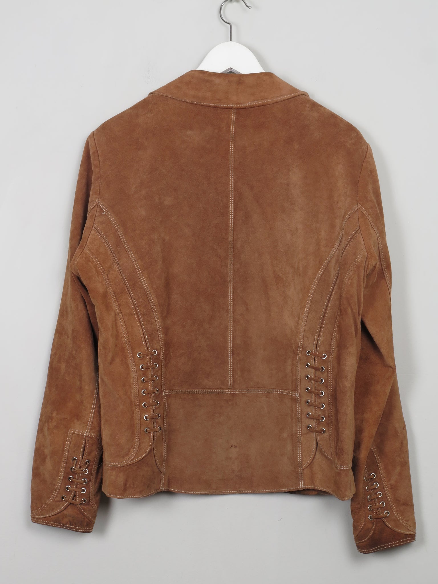 Women's Vintage Tan Suede Jacket 12/14