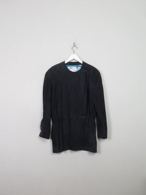 Women's Vintage Navy Suede Jacket L