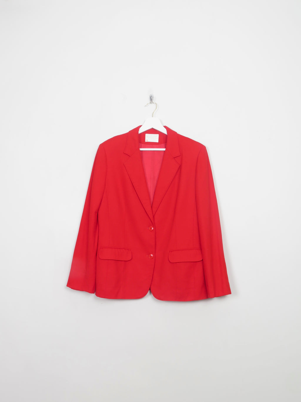 Women's Vintage Red Pendleton Wool Blazer 14