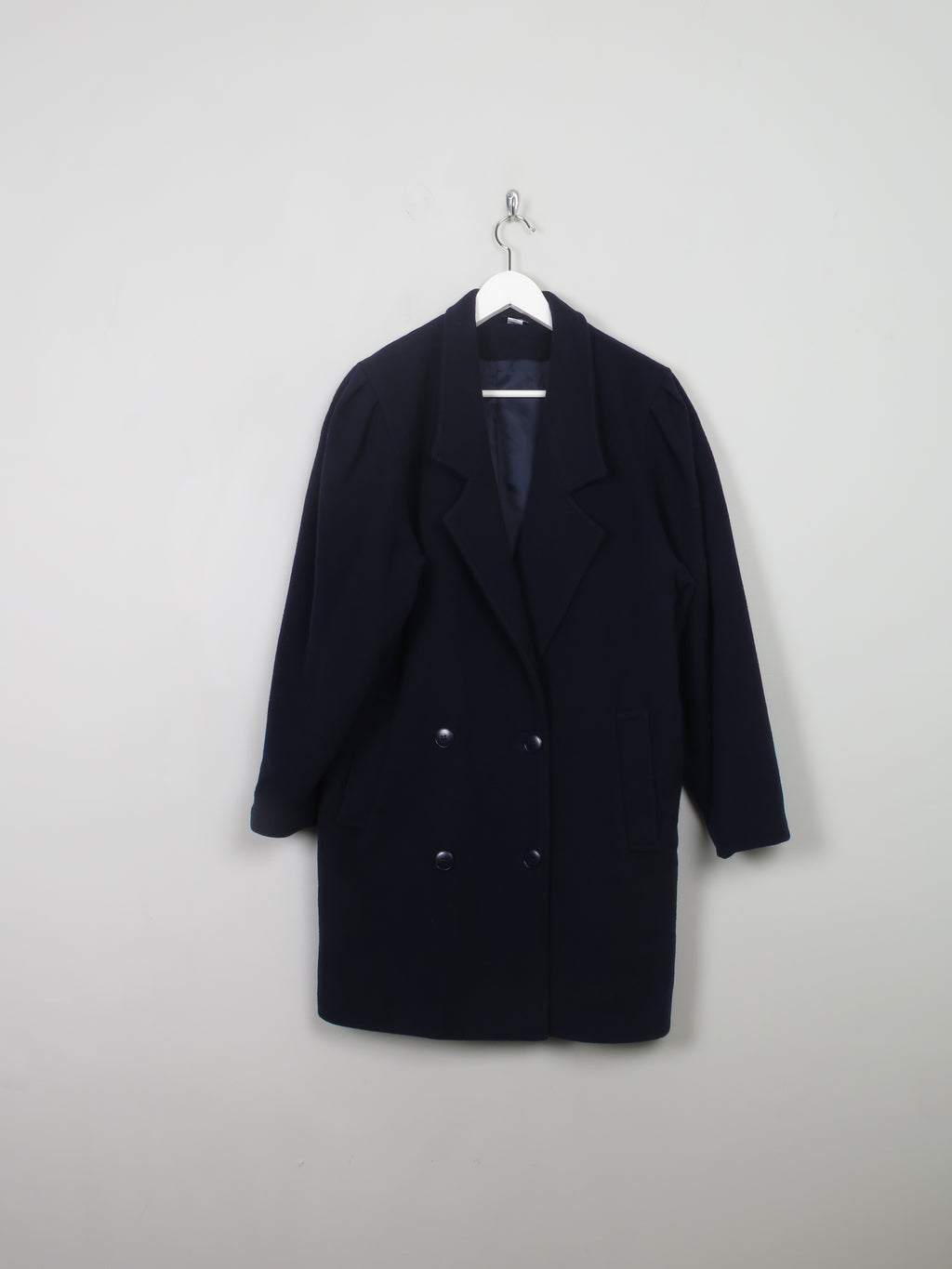 Women's Vintage Navy Short Coat M