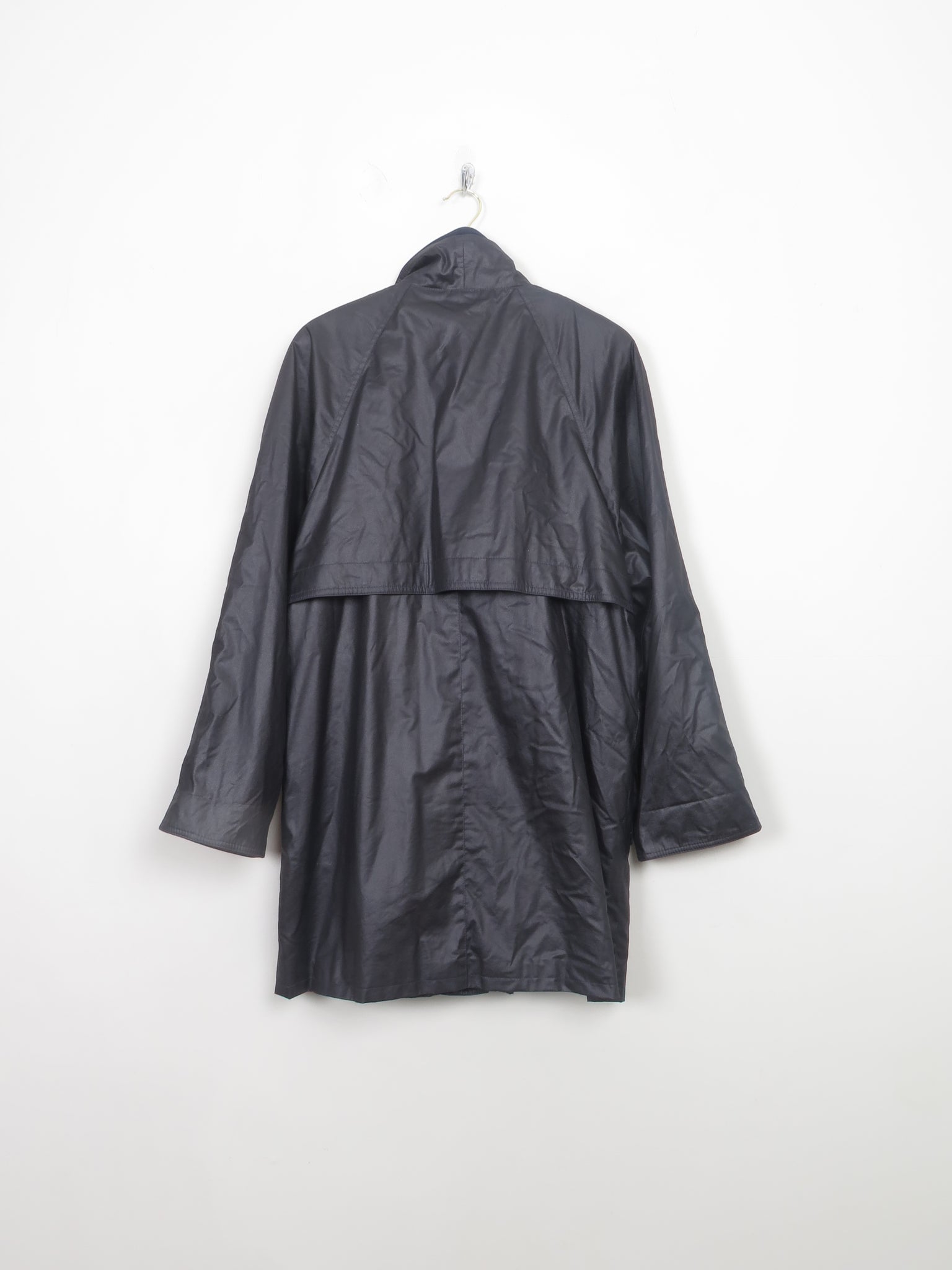 Women's Navy Vintage Waxed Cotton Coat M