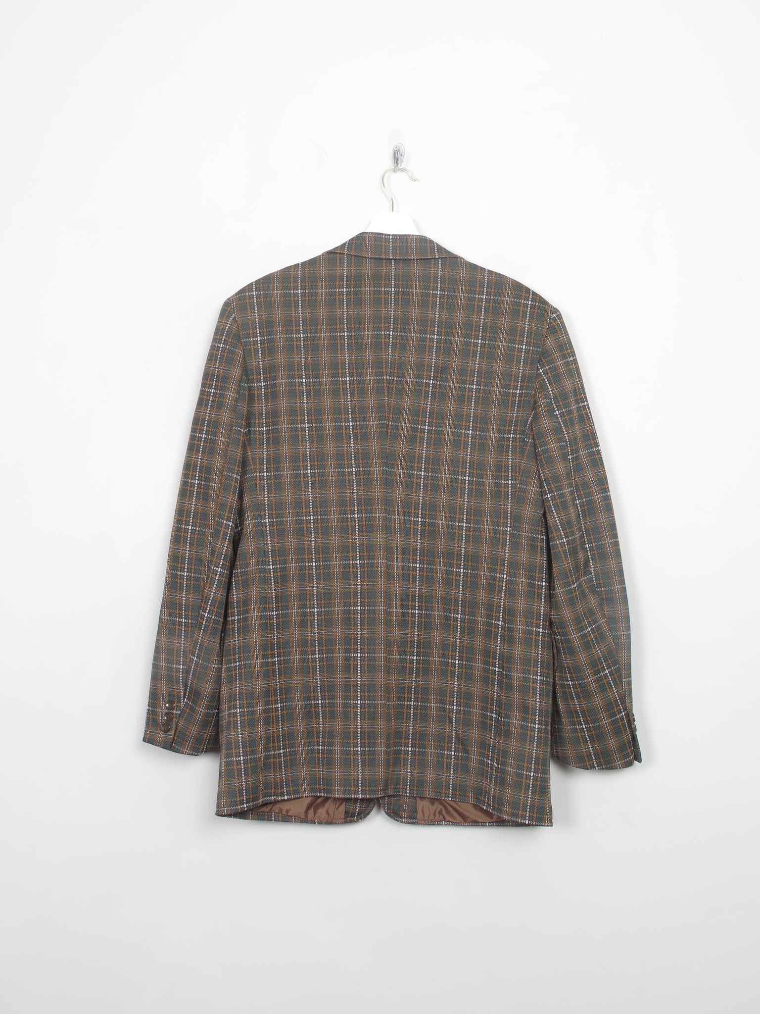 Men's Vintage Check 70s Jacket 38" Long