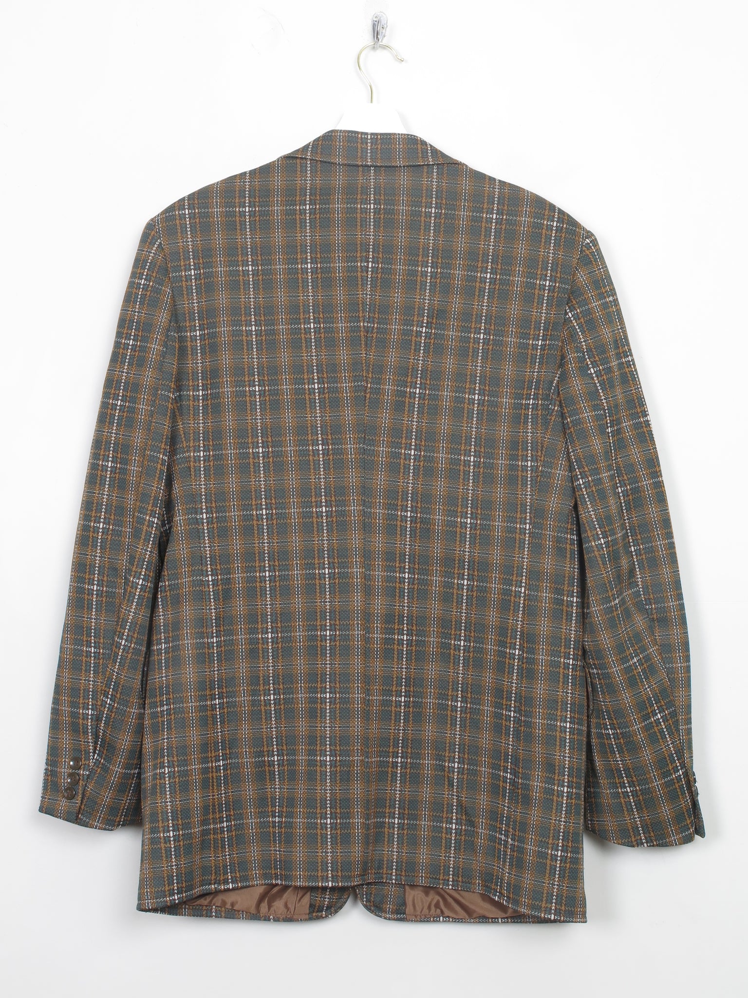Men's Vintage Check 70s Jacket 38" Long