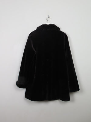 Women's Vintage Black Faux Fur M