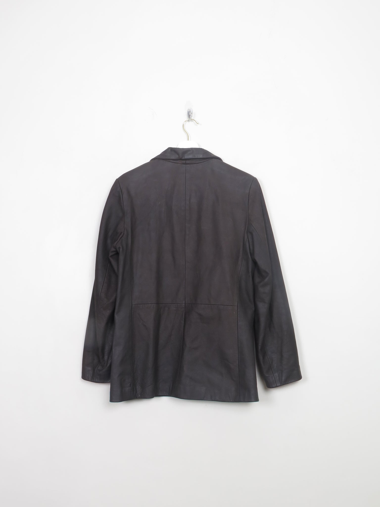 Women's Vintage Brown Leather Waxed Jacket S