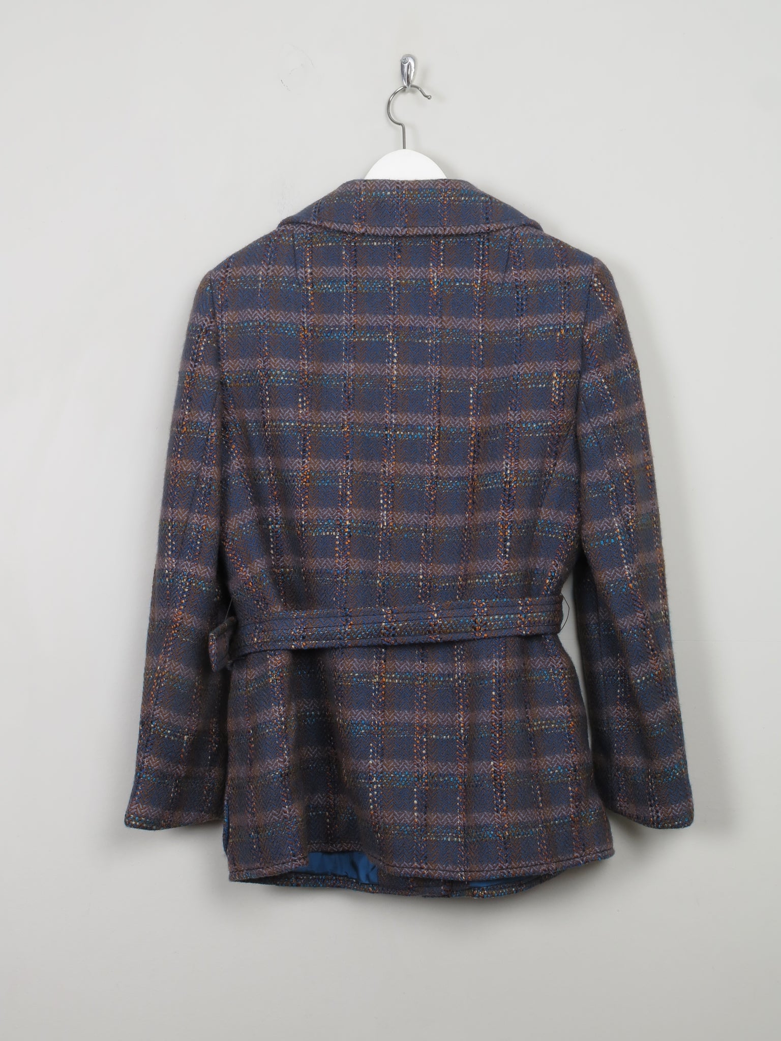 Women's Vintage Tweed Jacket With Belt M