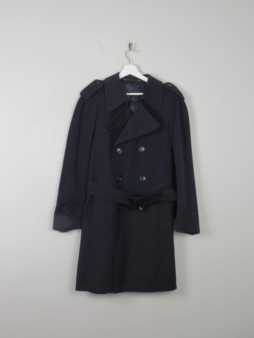 Mens Vintage Short Coat With Belt S - The Harlequin