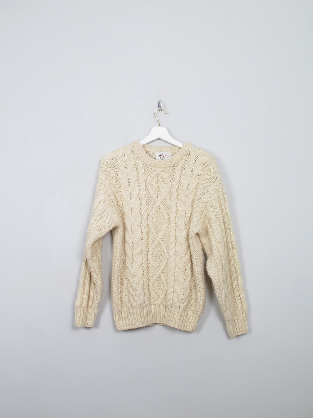 Women's Vintage Aran Cream Jumper S/M