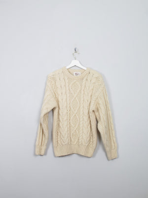 Women's Vintage Aran Cream Jumper S/M