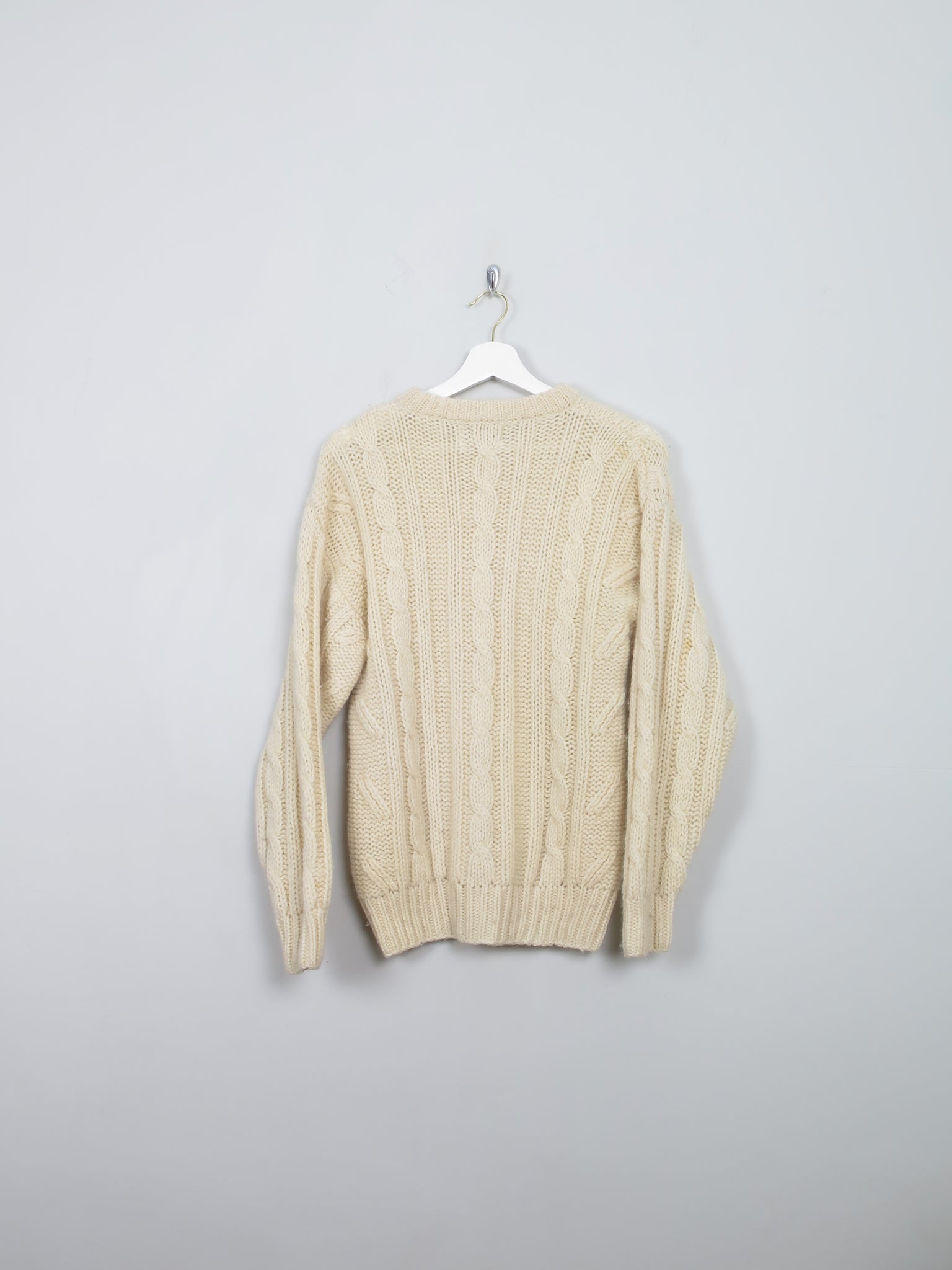 Women's Vintage Aran Cream Jumper S/M