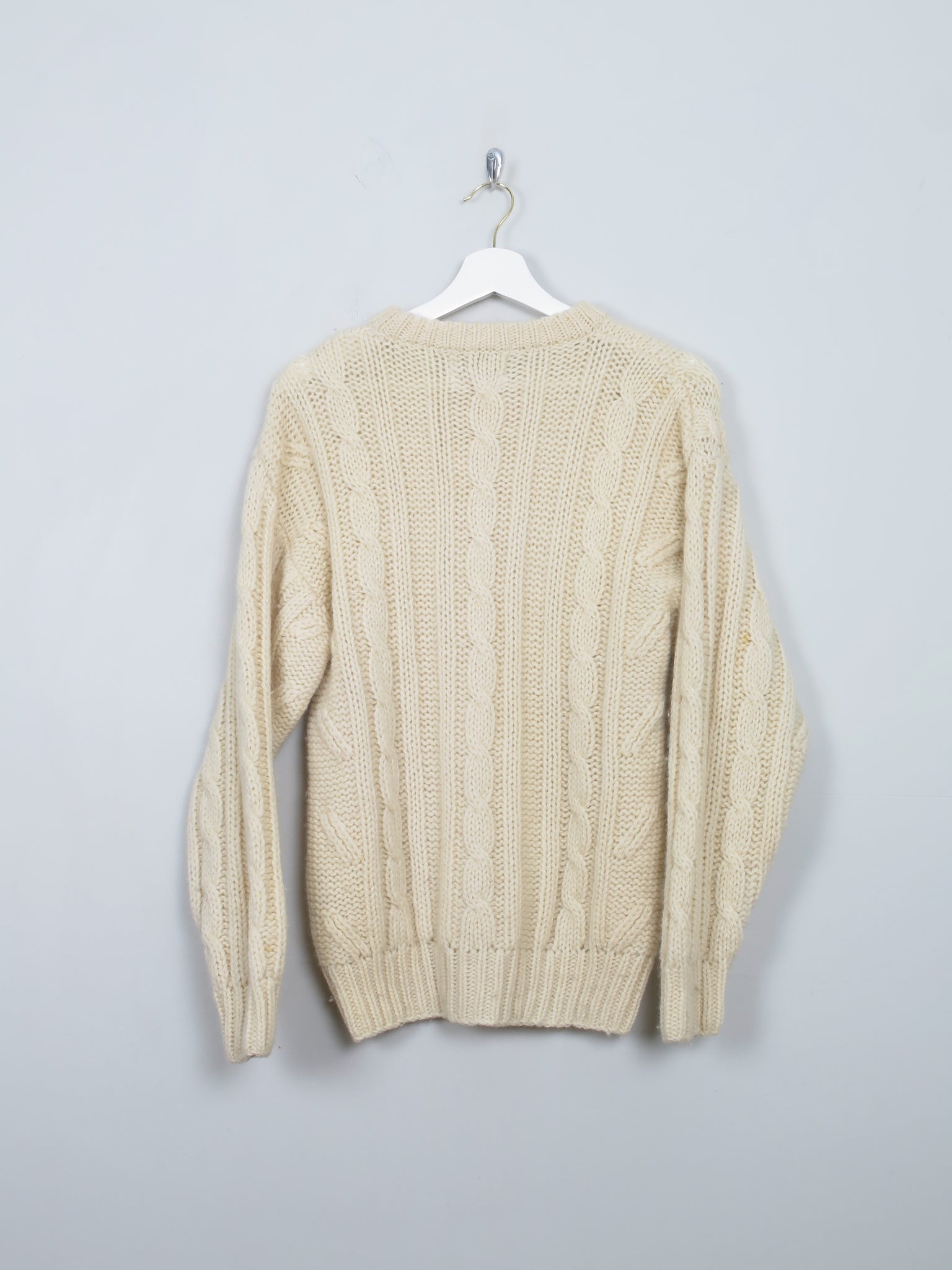 Women's Vintage Aran Cream Jumper S/M