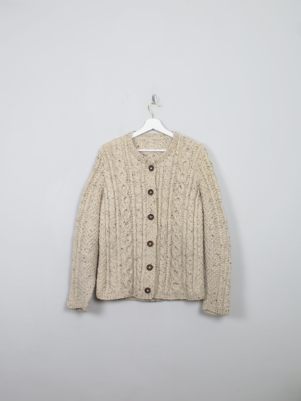 Women's Vintage Hand-Knit Cardigan M