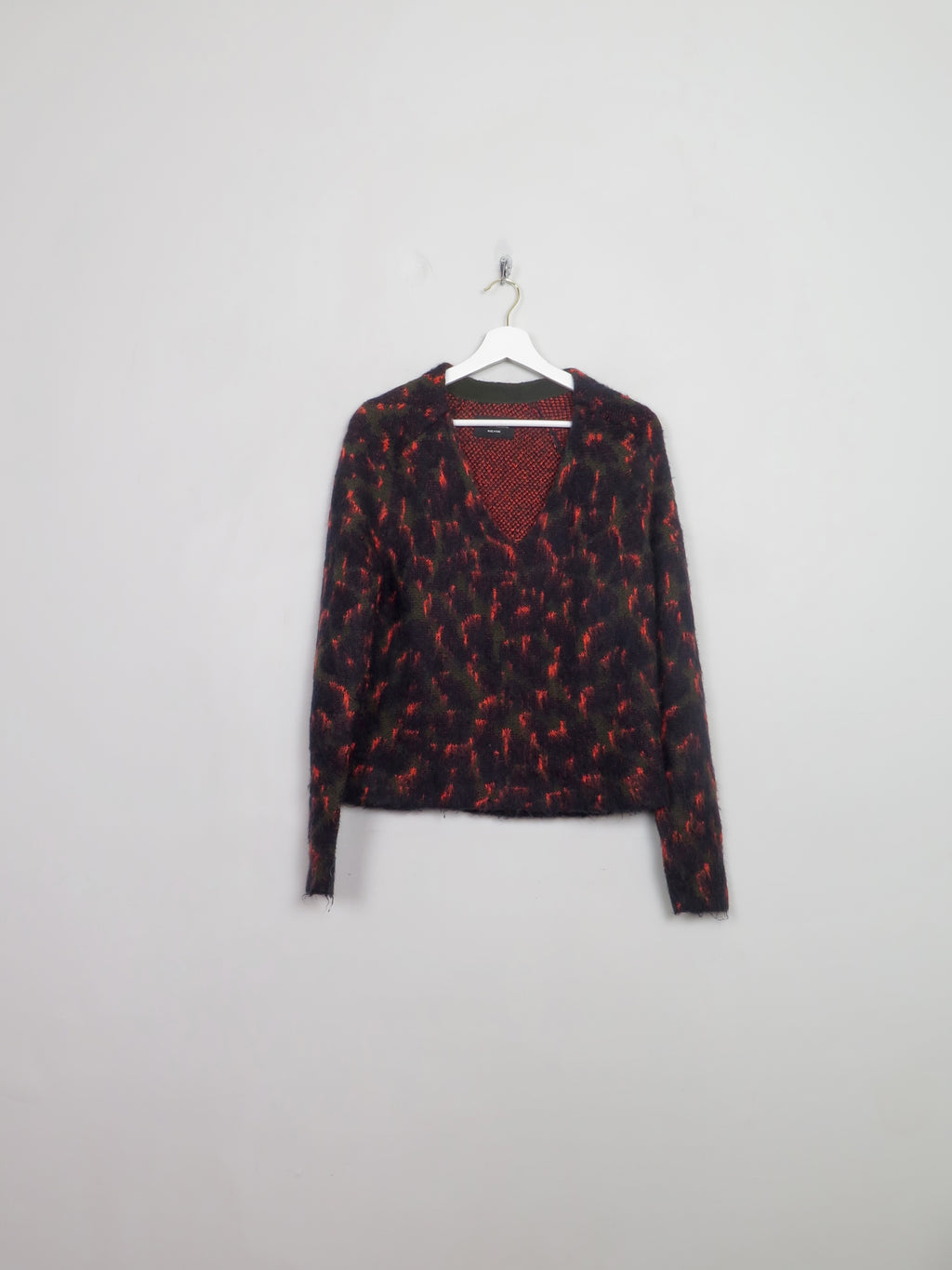 Women's Leopard Print Zadig & Voltaire V-Neck Jumper S
