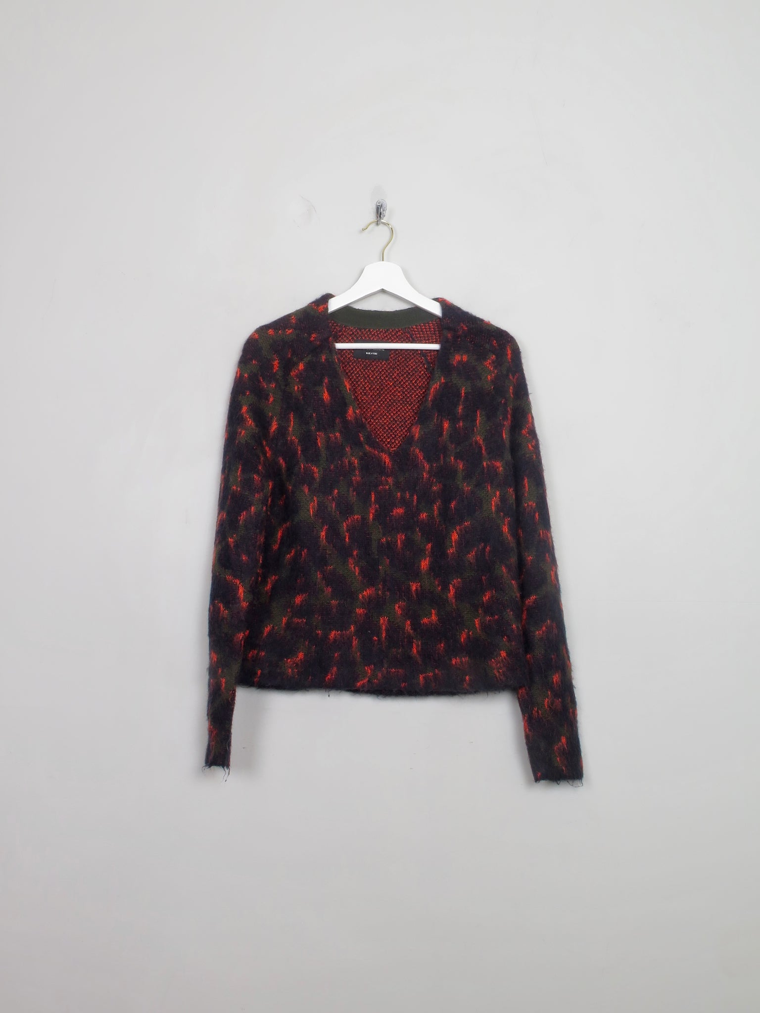 Women's Leopard Print Zadig & Voltaire V-Neck Jumper S