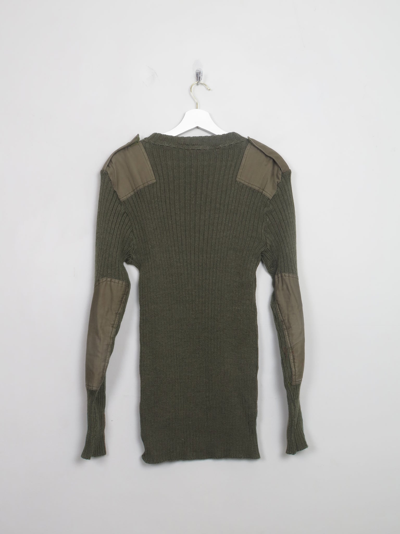 Men's Vintage Green Army Jumper L