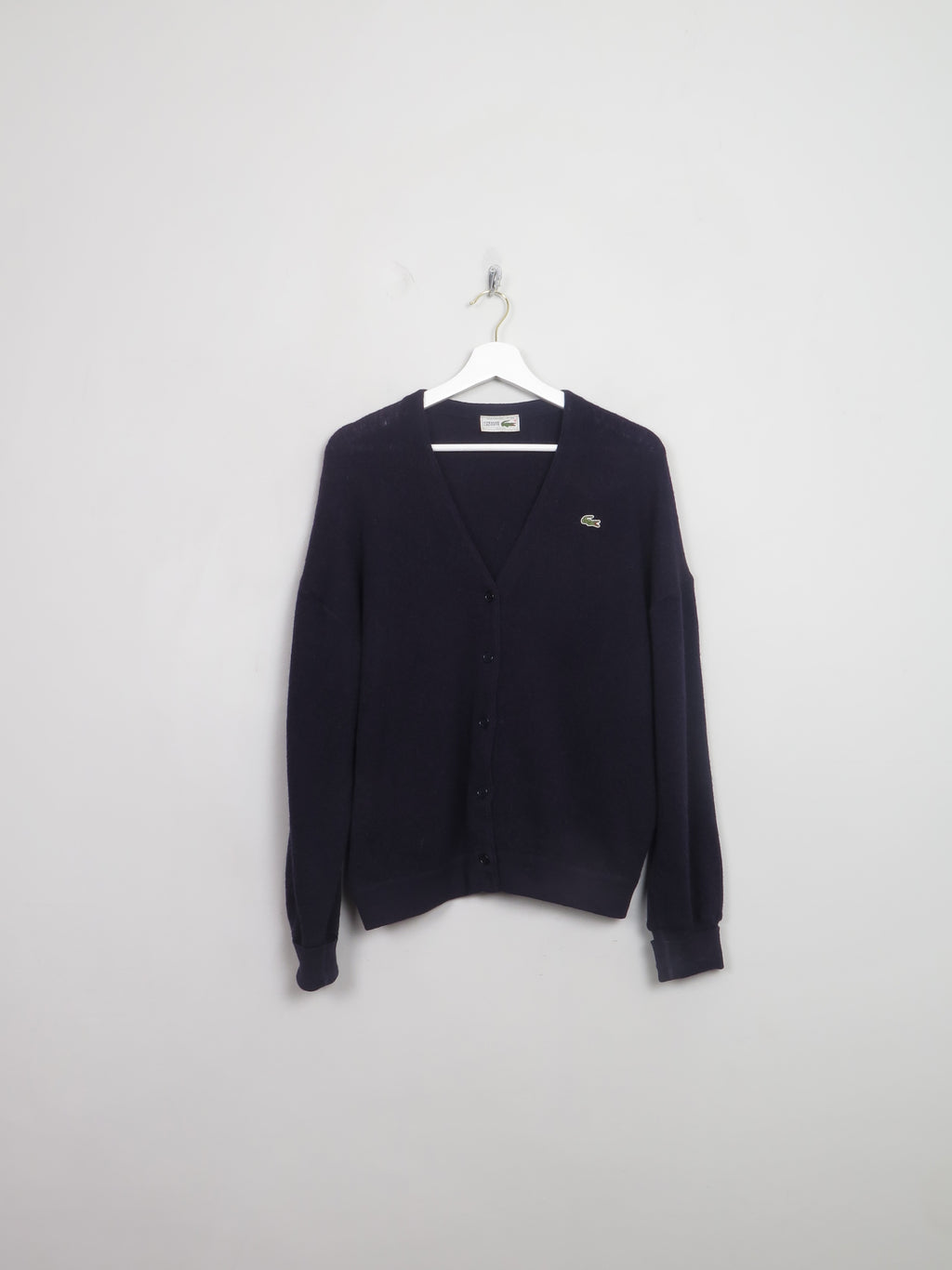 Women's Vintage Navy Lacoste Cardigan M