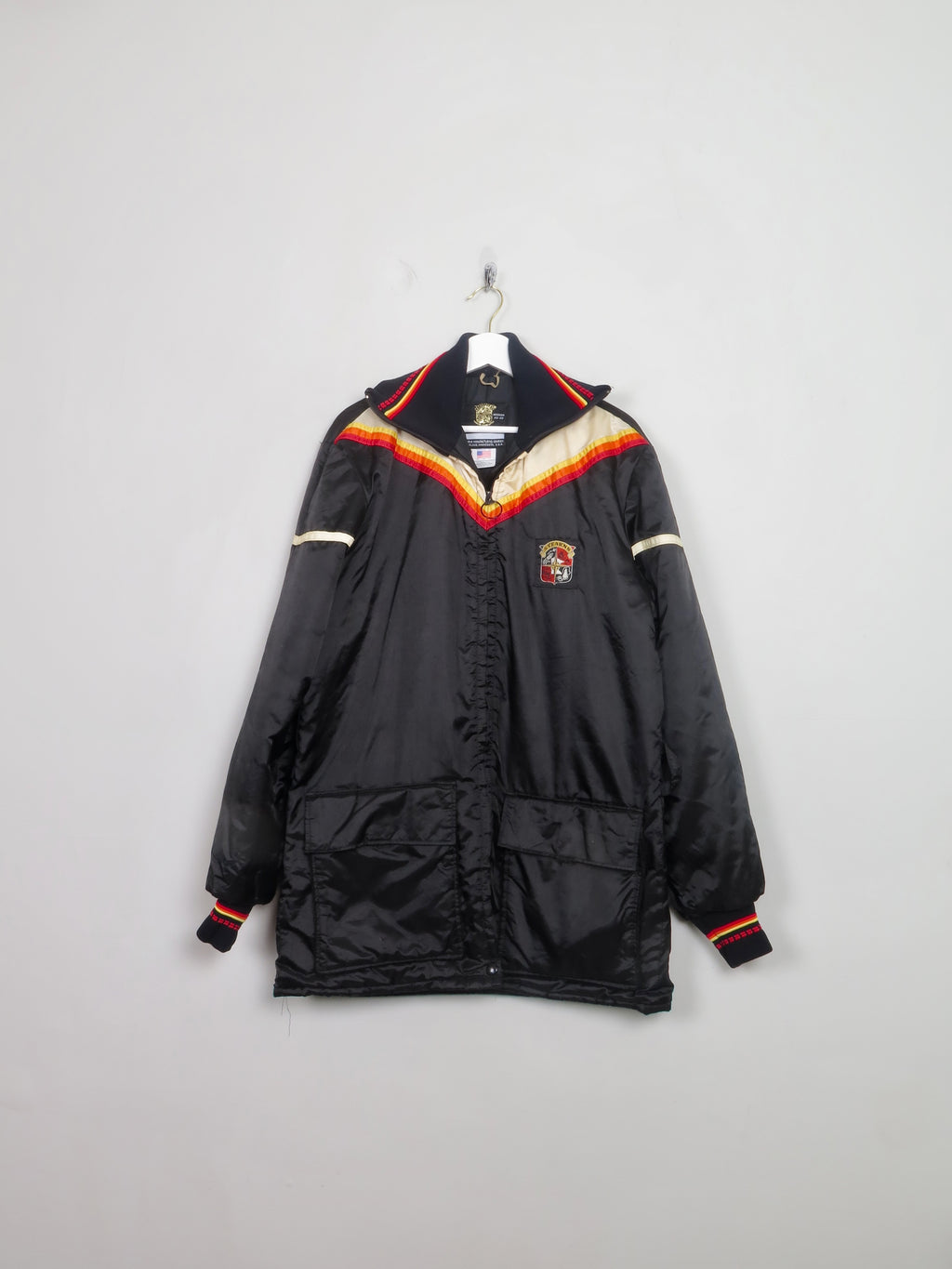 Men's Vintage Stearns 70s Black Satin Jacket M