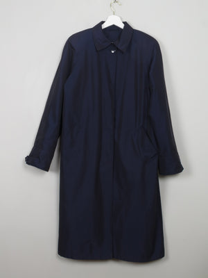 Women's Vintage Navy Two Tone Trench Coat S-L