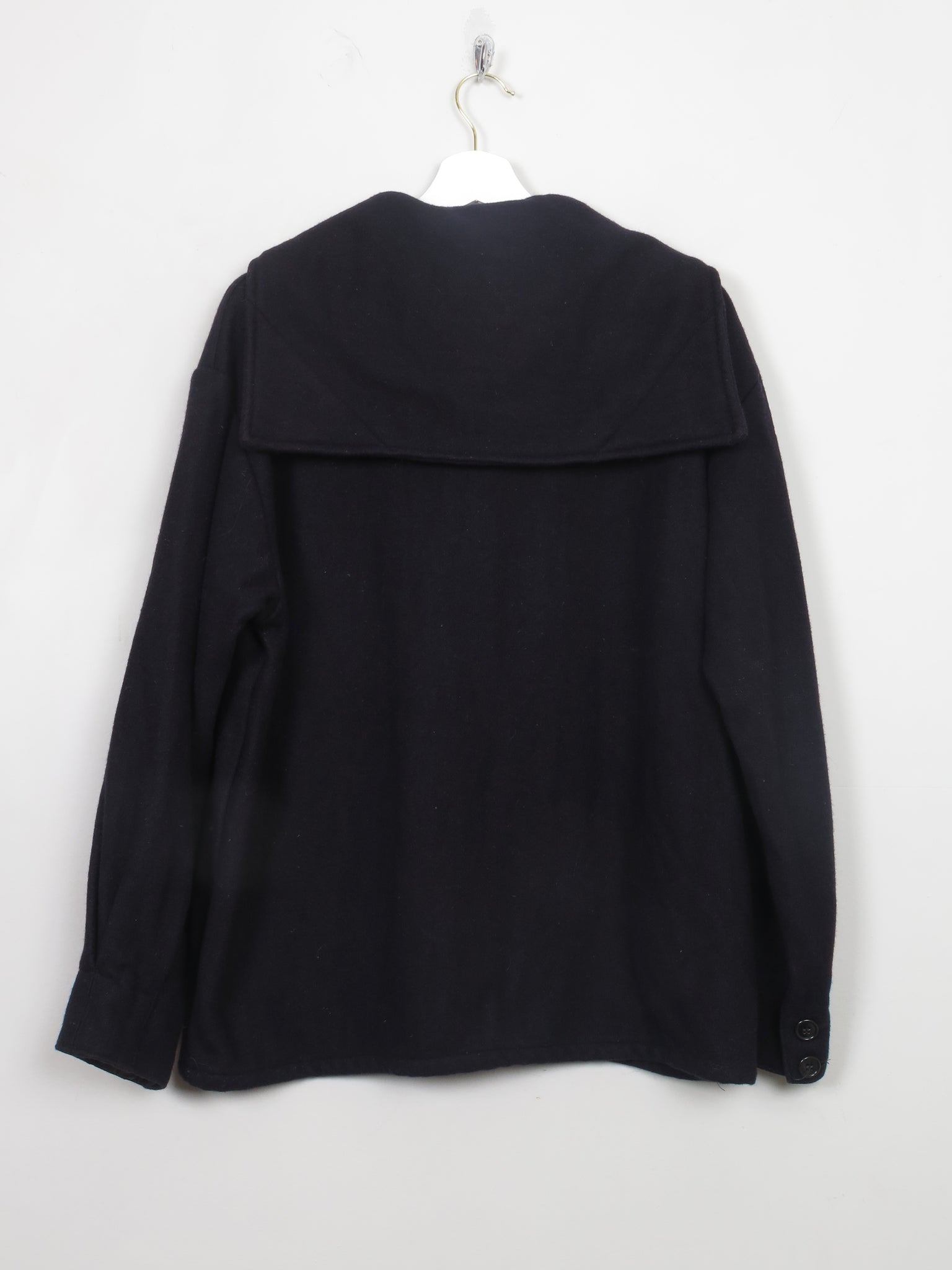 Men's Vintage Navy Wool Sailor Smock Jacket M