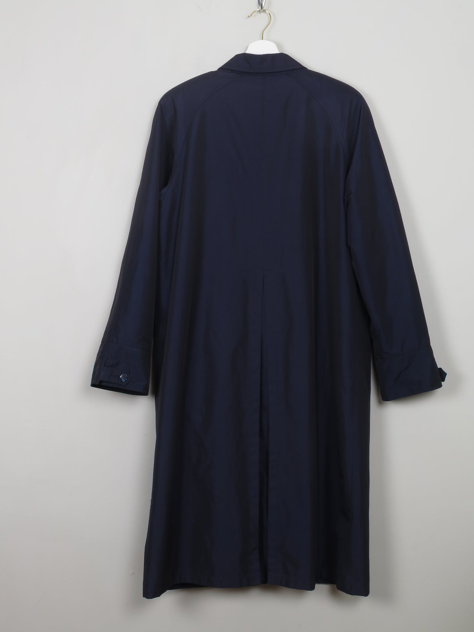 Women's Vintage Navy Two Tone Trench Coat S-L